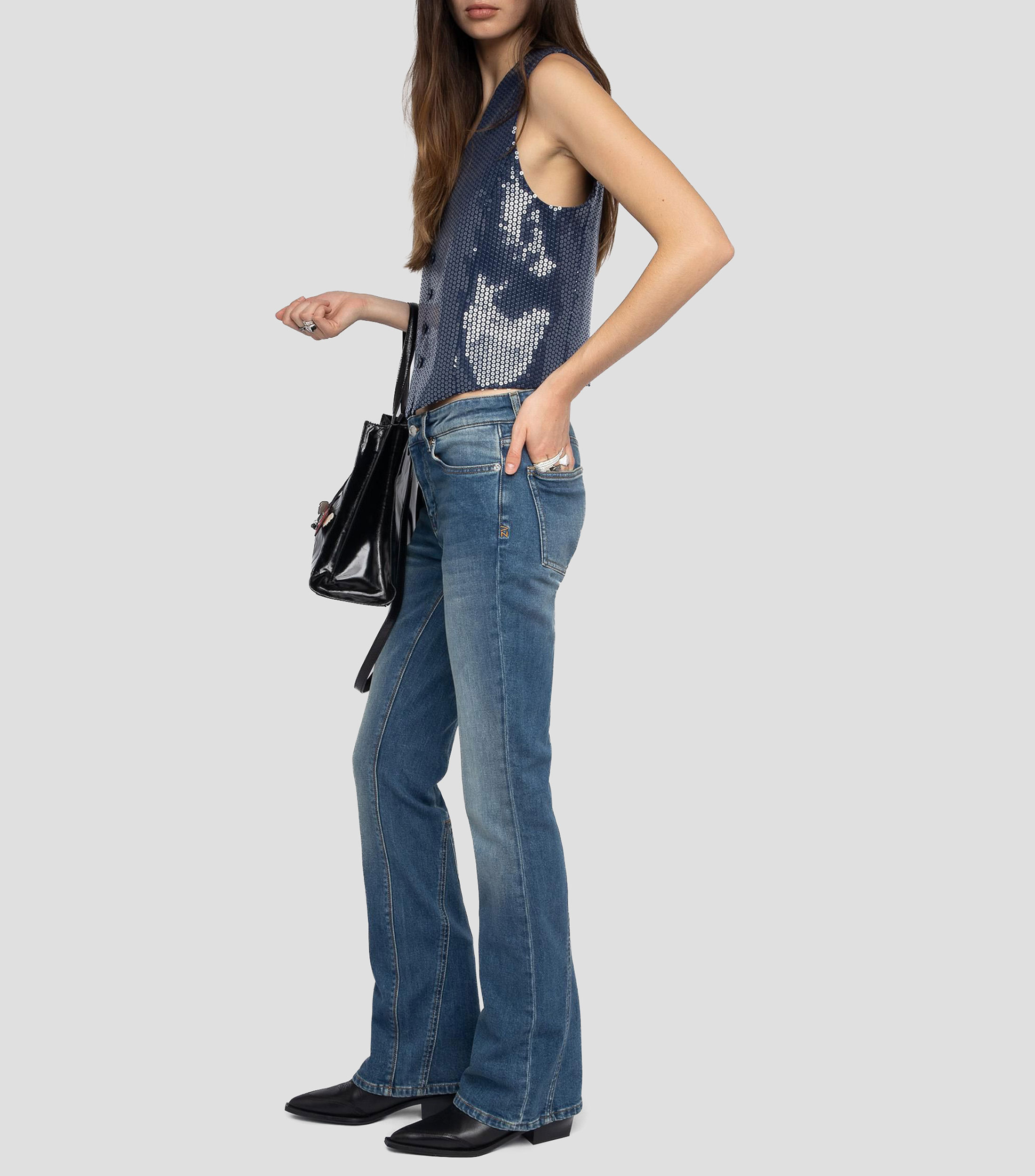 Chaleco Sequins Mujer